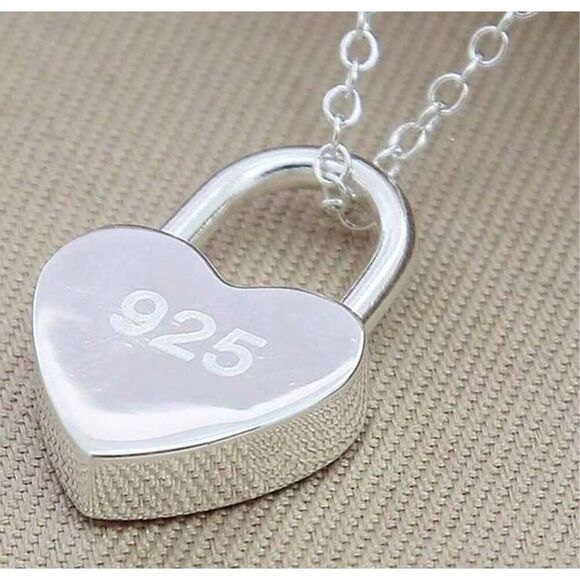 Sterling Silver Heart Necklace - Picture 7 of 7